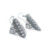 Native American Genuine Sterling Silver Hook Dangle Earrings JX125109